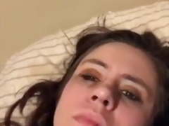 Amazing brunette fingering her drunk pussy - Part 2