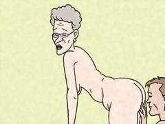 Granny Loves Anal Sex! Big Animation!